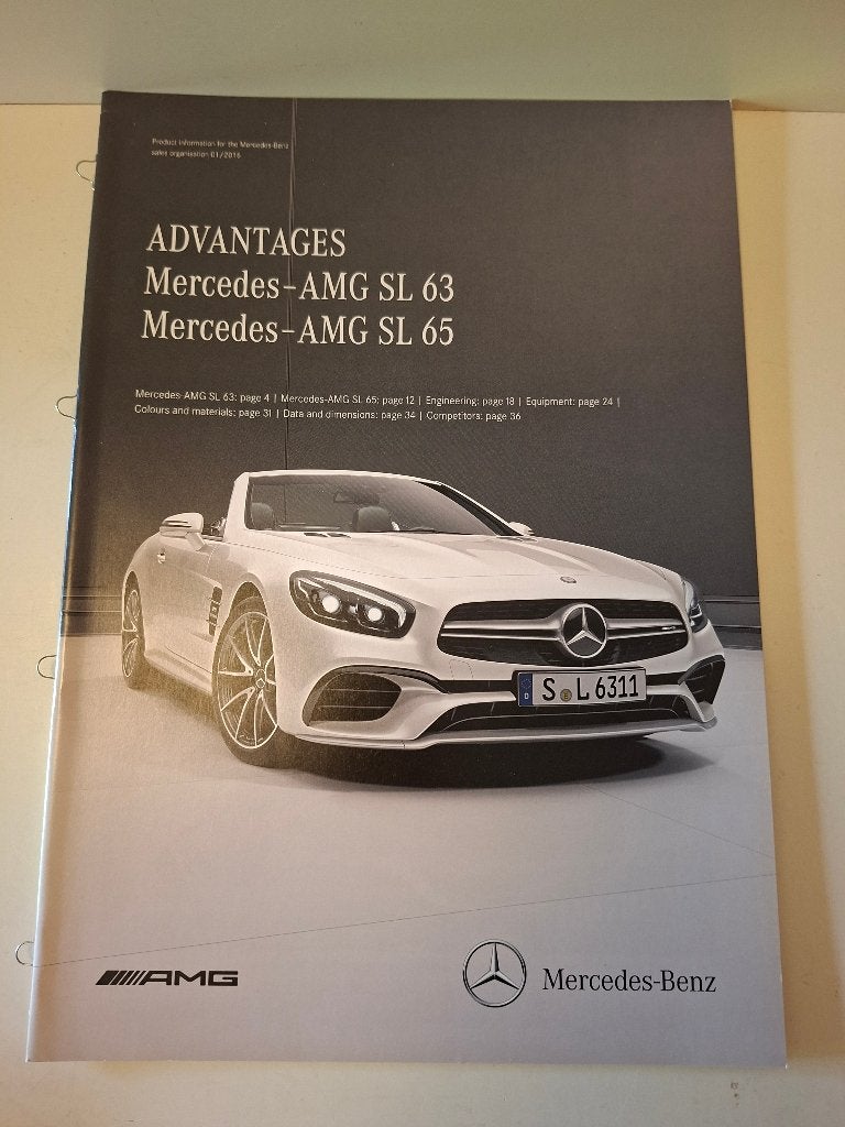 Mercedes Benz AMG SL 63 en AMG SL 65  - type R231 Advantages, Ophalen of Verzenden, Zo goed als nieuw, Mercedes