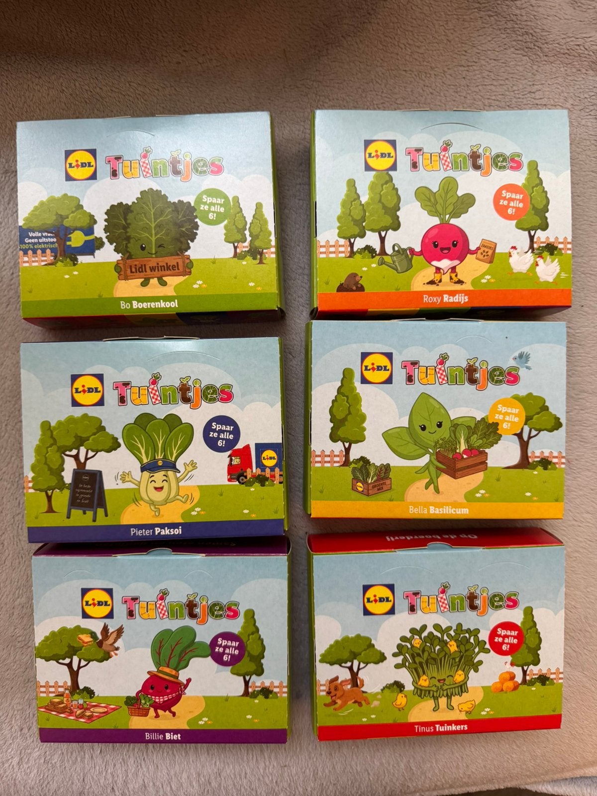 Complete set Lidl tuintjes, Verzamelen, Lidl, Ophalen of Verzenden