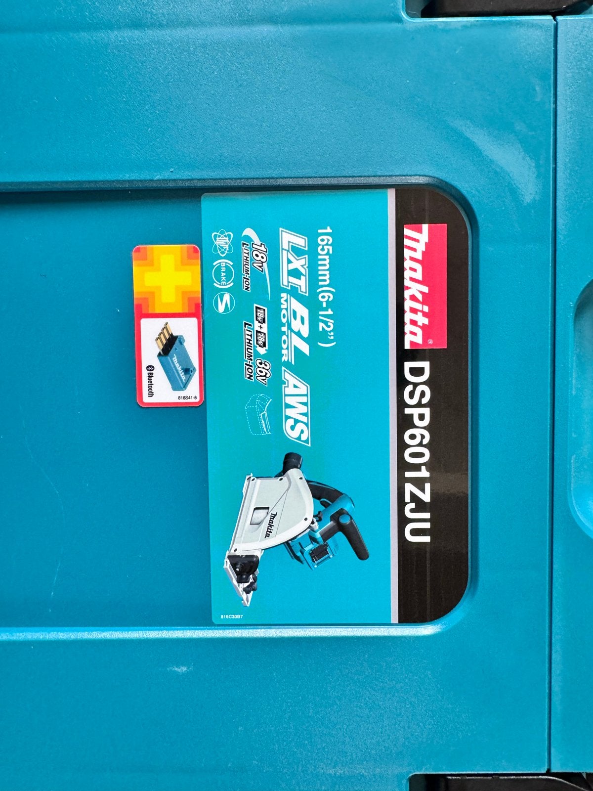 Makita DSP600ZJ2 Accu Invalcirkelzaag 165mm + Geleiderail, Ophalen, Invalzaag, Nieuw, 30 tot 70 mm