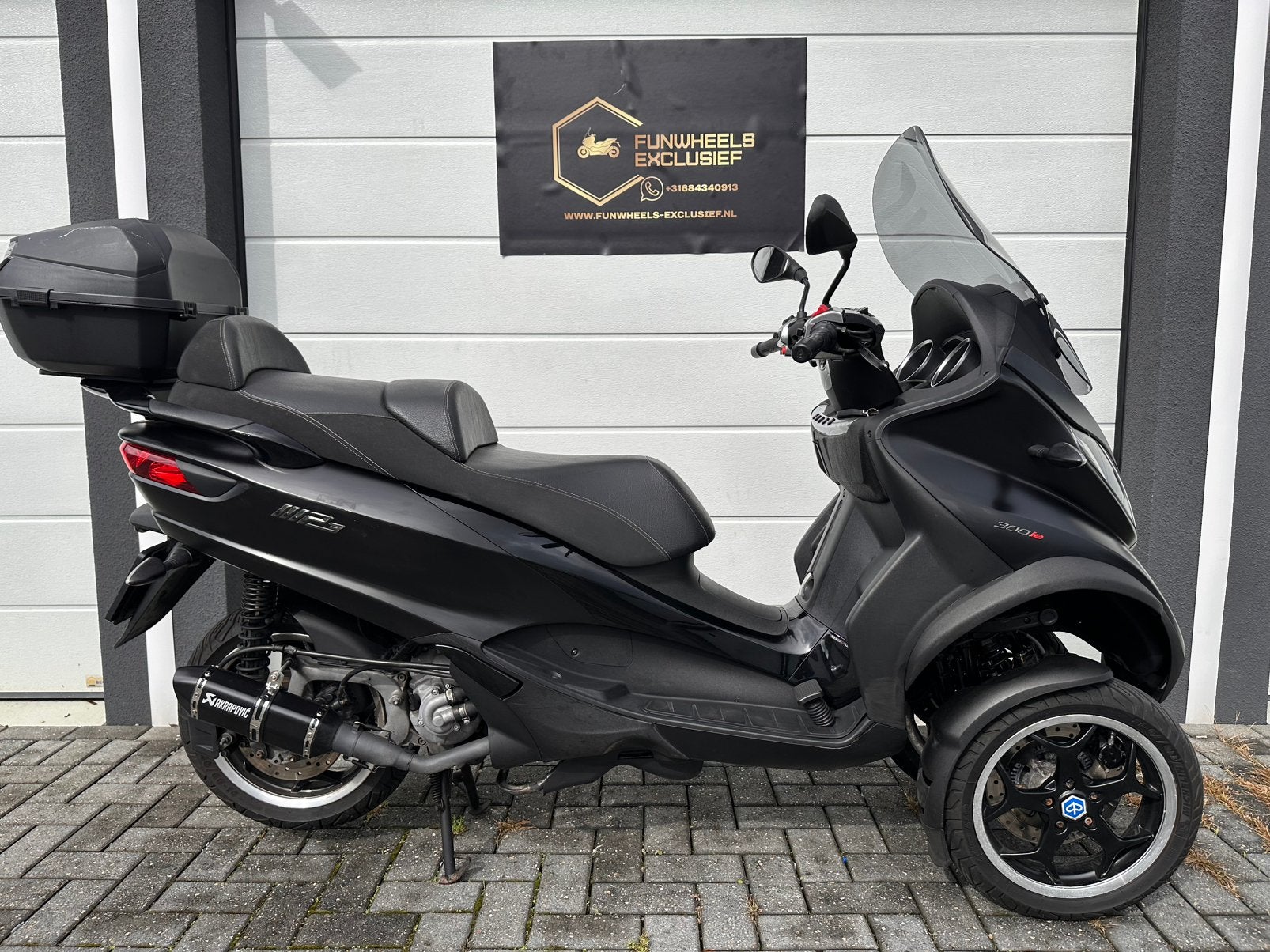 Piaggio MP3 300 Sport Autorijbewij B Carplay Xenon Alarm ABS, Motoren, Scooter, Occasion, ABS, Bedrijf