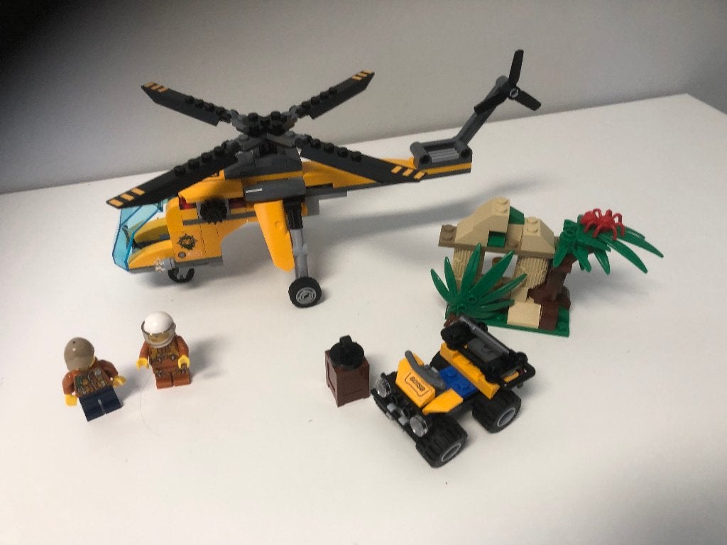 Lego city 60158 Jungle vrachthelikopter - compleet, City, Lego, Ophalen of Verzenden, Complete set