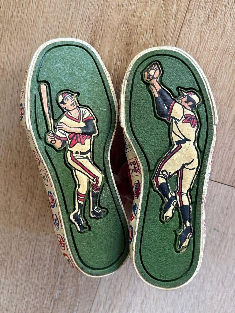 Vintage Zip’s baseball sneakers jaren 70 – decoratief, Ophalen of Verzenden, Gebruikt