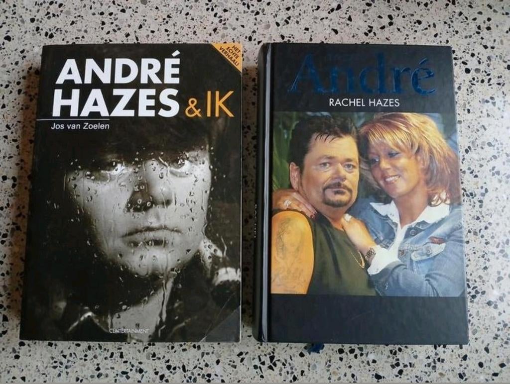 André Hazes Boeken: André Hazes & Ik en Typisch André, Boeken, Biografieën, Ophalen of Verzenden, Zo goed als nieuw, Jos van Zoelen, Rachel Hazes