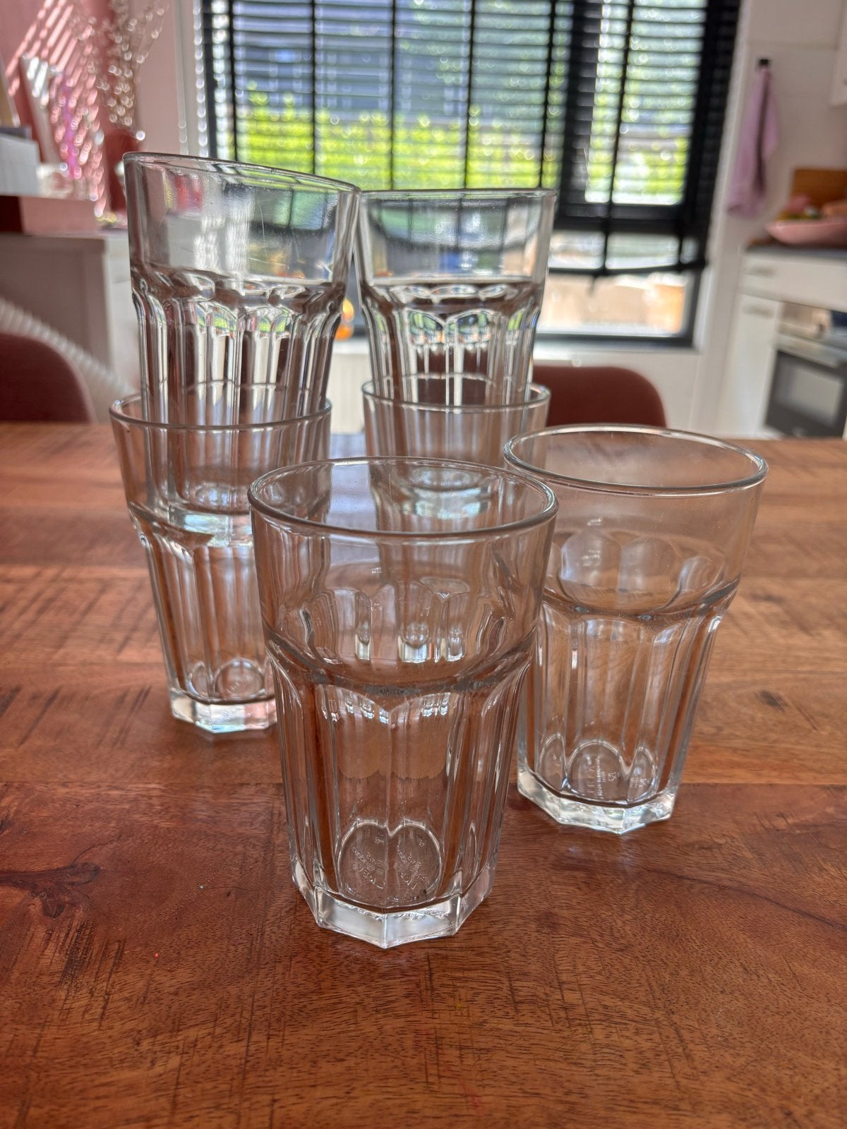 Set van 6 stevige IKEA glazen, Ophalen, Overige merken, Glas, Overige typen