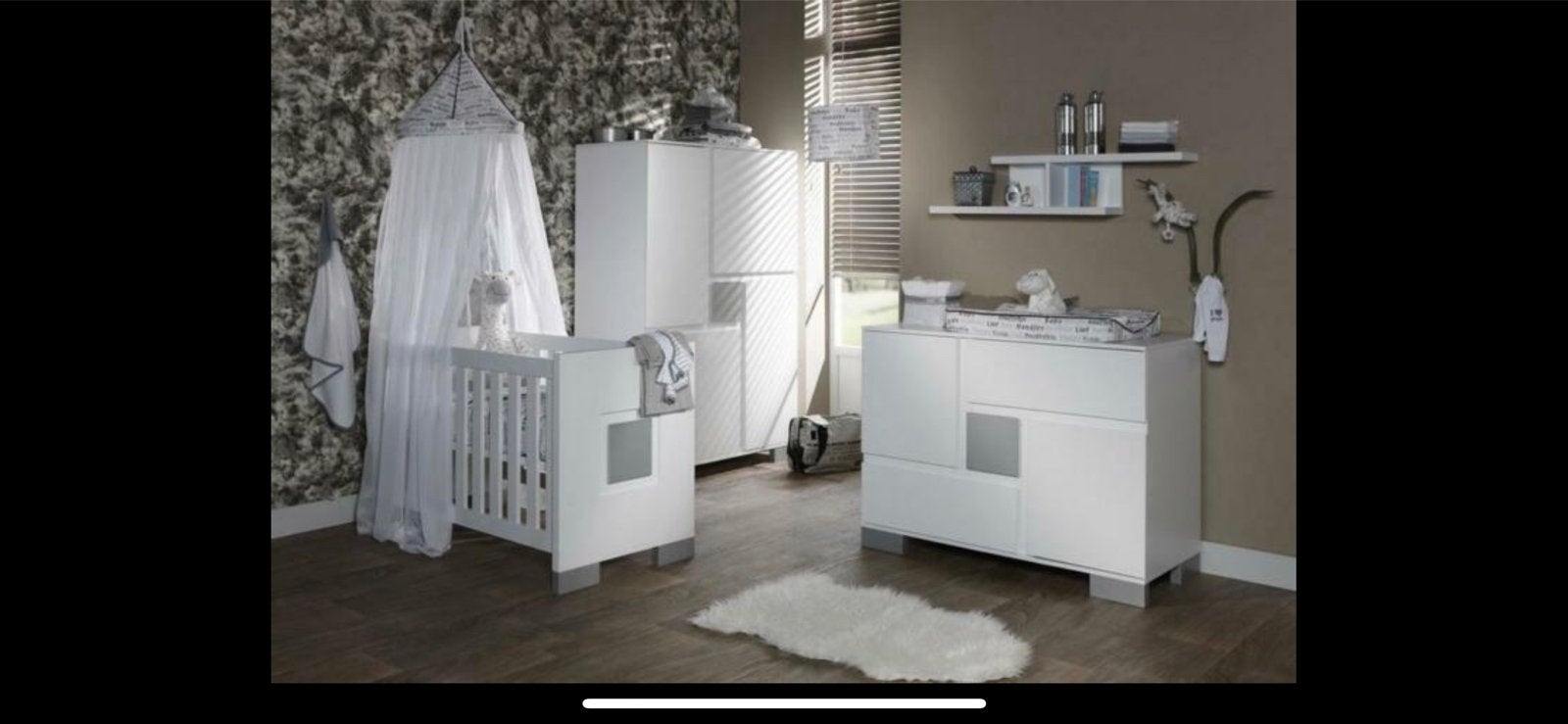 Complete Babykamer Set - Wit Design, Ophalen, Zo goed als nieuw, Jongetje of Meisje
