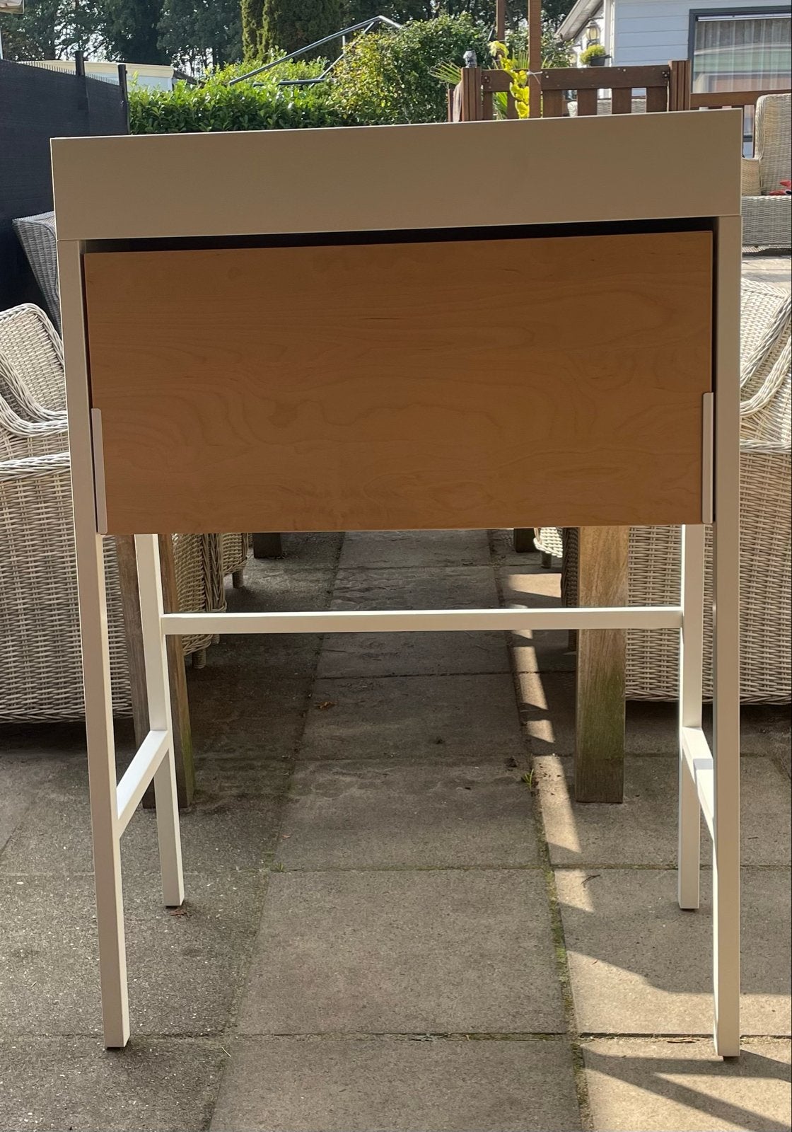 IKEA PS 2014 Secretaire / Bureau - Wit & Berken, Ophalen of Verzenden, Zo goed als nieuw