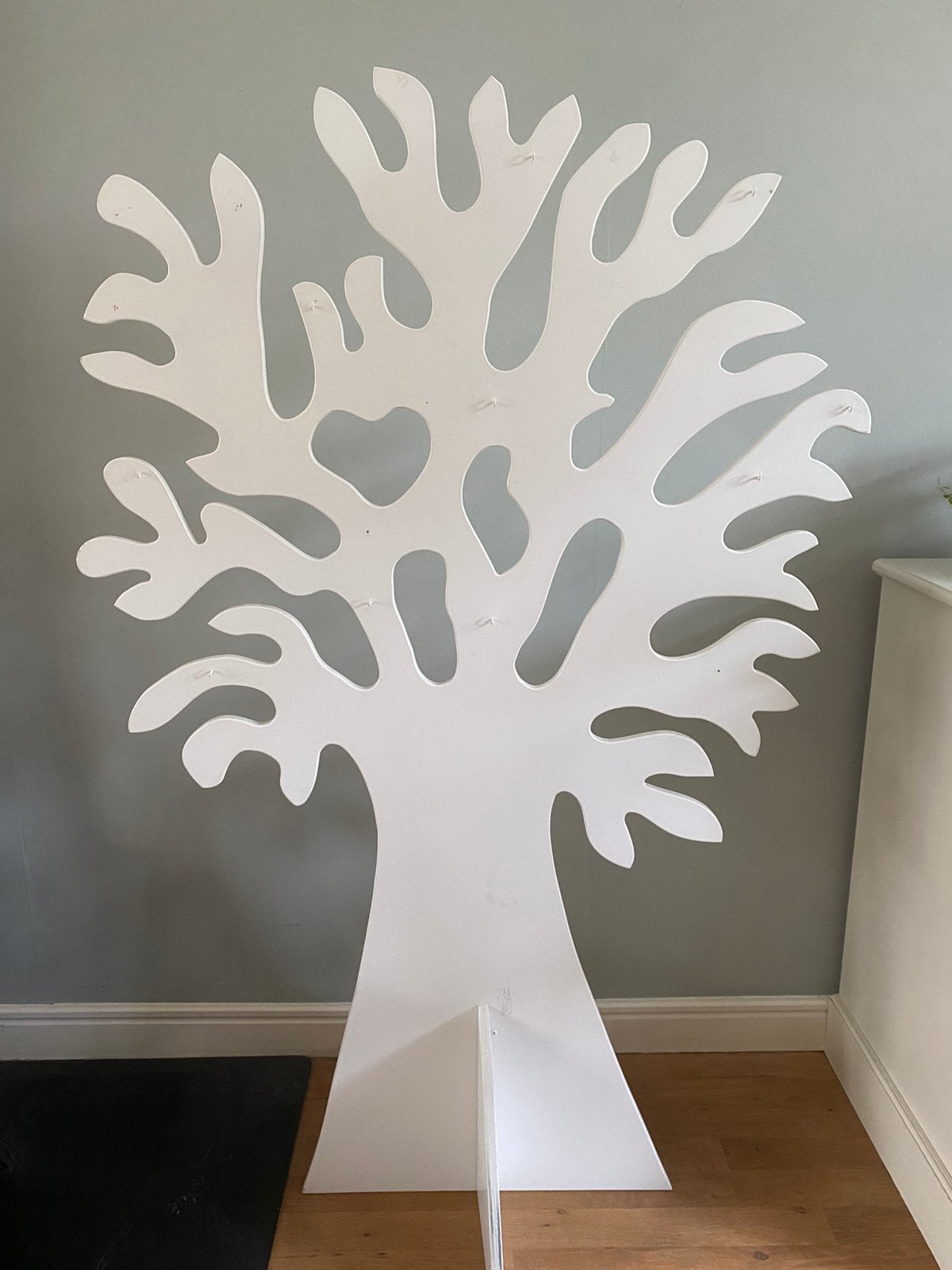 Houten boom met haakjes, Ophalen, Gebruikt