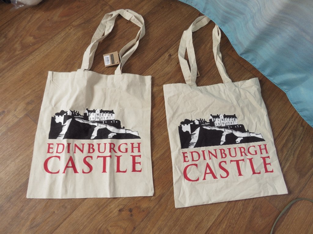 edinburgh castle 2x katoenen tas nieuw, Ophalen of Verzenden, Nieuw, Beige, Overige merken