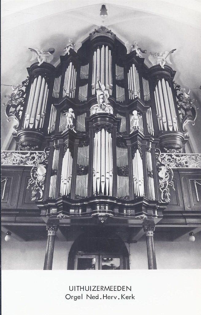 Uithuizermeeden Orgel n.h. kerk Oude ansichtkaart (A1343), Ophalen of Verzenden, 1960 tot 1980, Gelopen, Noord-Brabant