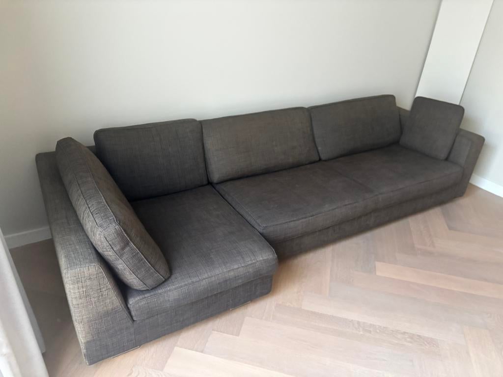 Minotti Hilton bank, 250 tot 300 cm, Driepersoons, 75 tot 100 cm, Ophalen of Verzenden