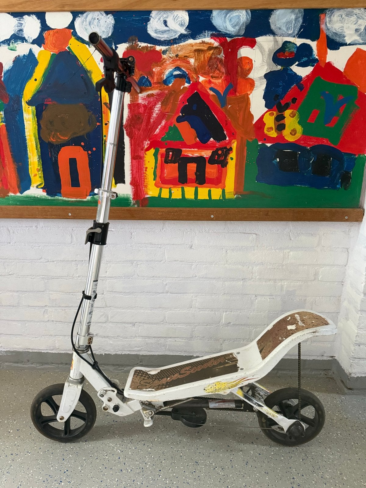 Witte step scooter - Gebruikt, Ophalen of Verzenden, Gebruikt, Overige typen