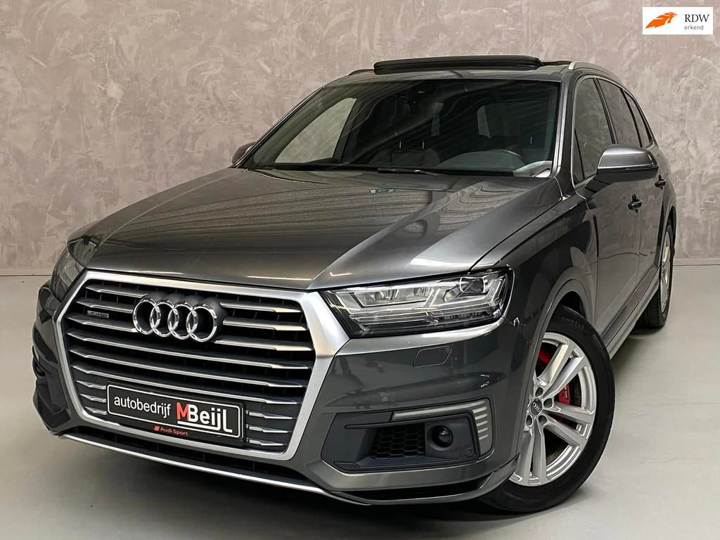 Audi Q7 3.0 TDI e-tron quattro Sport /Pano /Camera /Trekhaak, Automaat, Gebruikt, 259 pk, 2420 kg