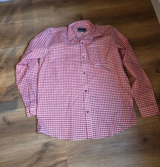 Nieuwe geblokte blouse rood wit - Ideaal voor Oktoberfest!, Ophalen of Verzenden, Nieuw, Rood, Halswijdte 43/44 (XL)