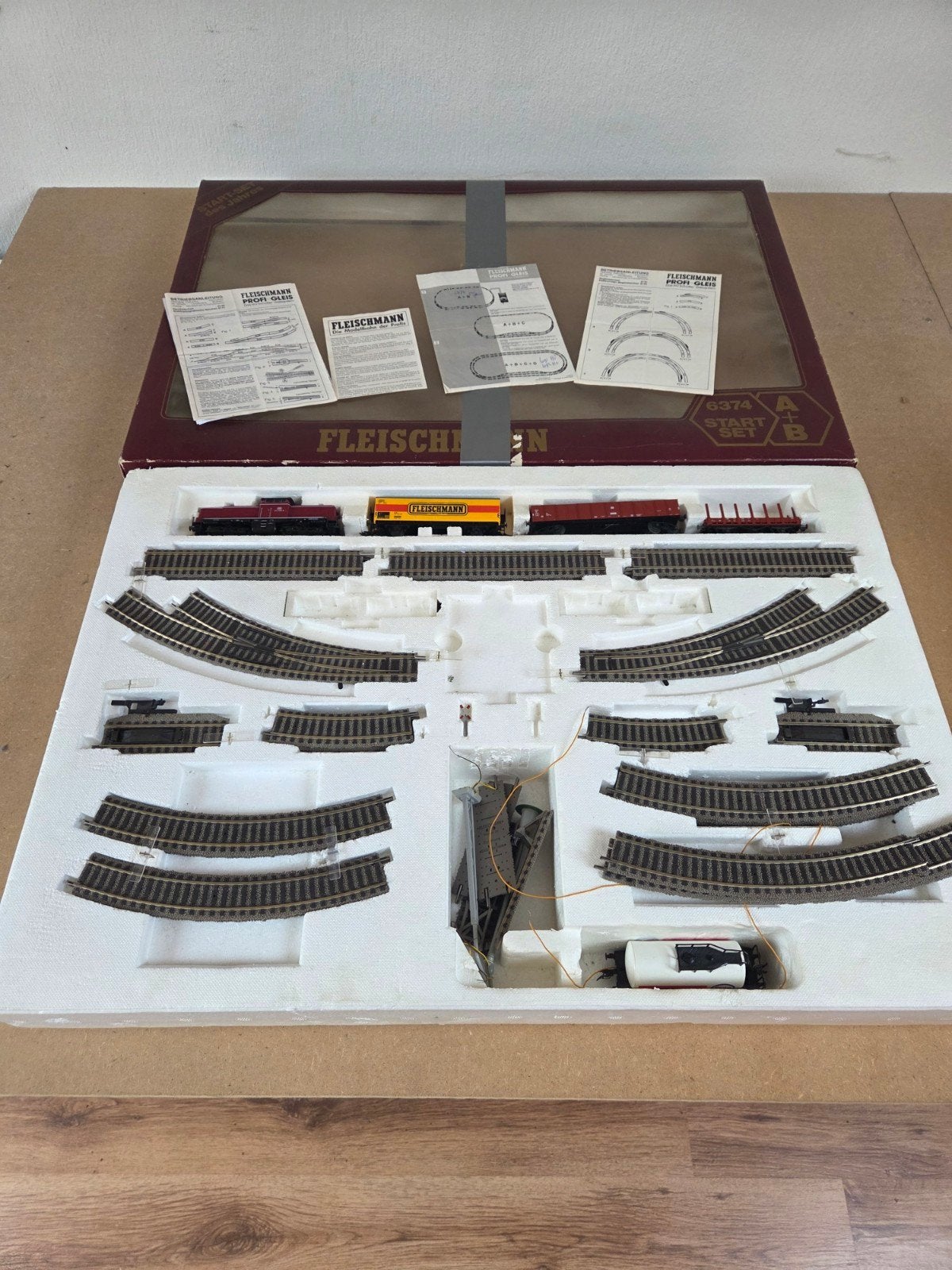 Grote Fleischmann HO modeltrein startset met extra's, Hobby en Vrije tijd, Ophalen, Gelijkstroom, Fleischmann, NS