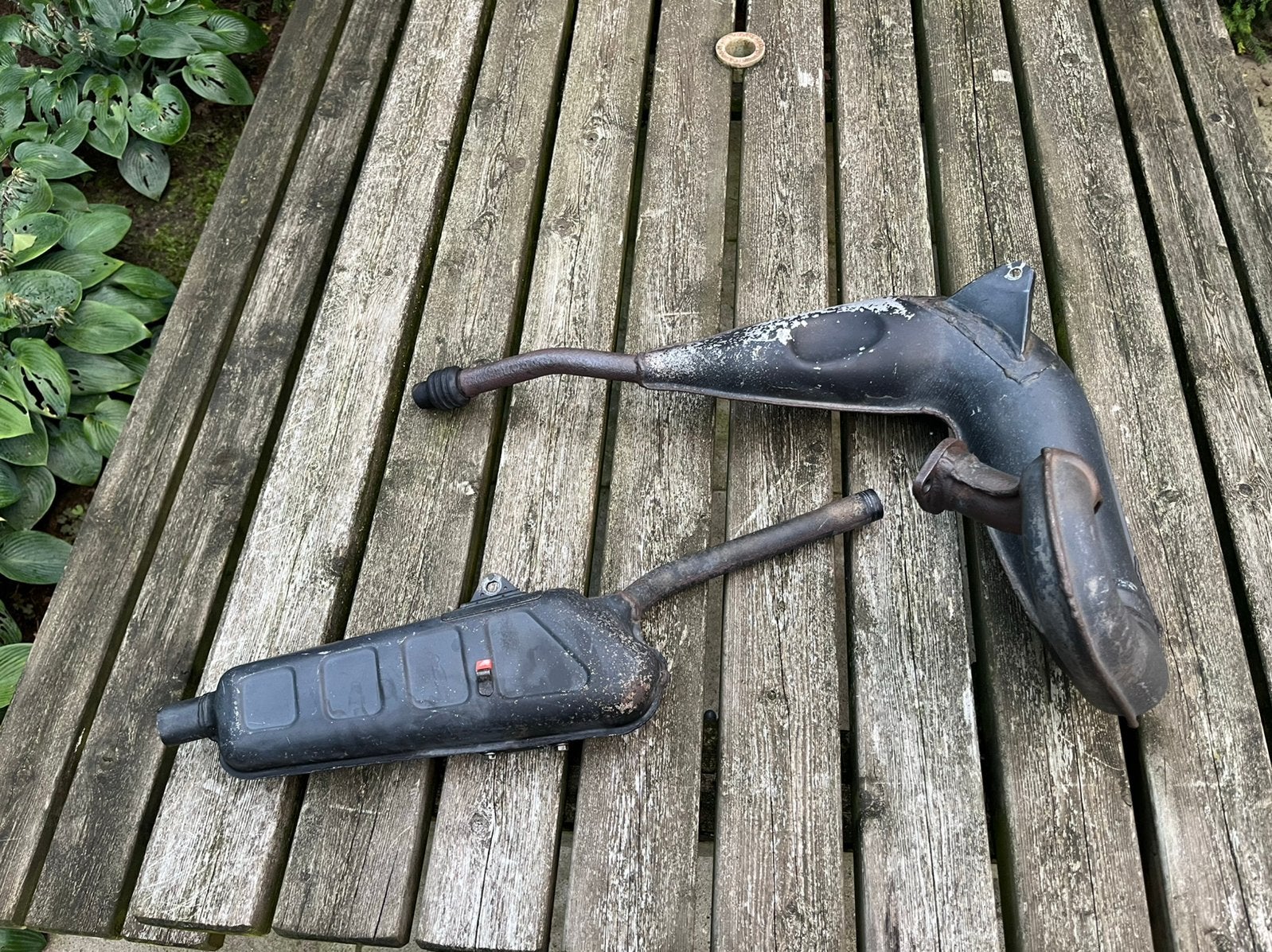 Honda MTX200 MD07 uitlaat + demper, Motoren, Ophalen, Honda, Honda, Honda