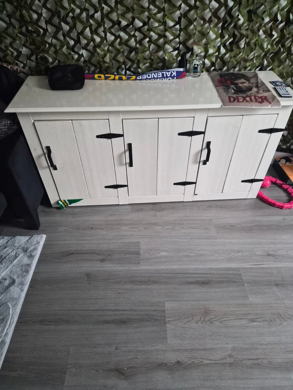 Witte kast met 3 deuren b50xl150xh 80, Ophalen of Verzenden, Gebruikt