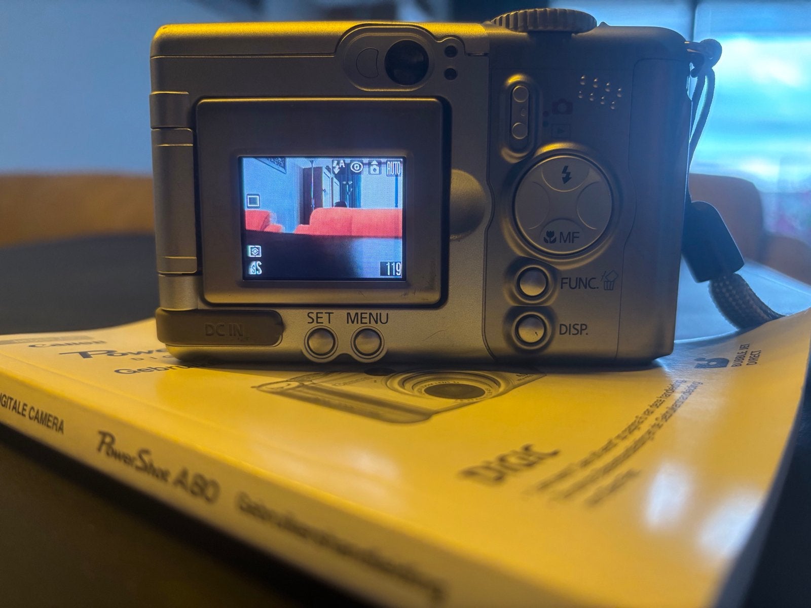 Canon PowerShot A80 Digitale Camera met Handleiding, Canon, Compactcamera, 4 t/m 7 keer, Ophalen