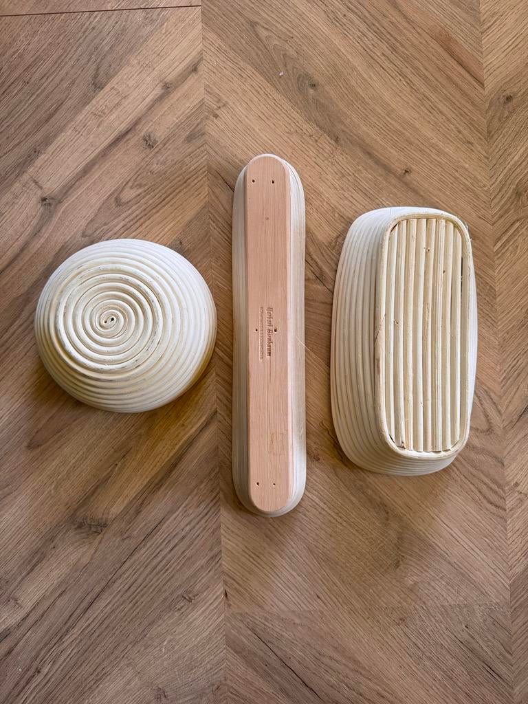 Banneton rijsmandjes set - Herbert Birnbaum, Overige typen, Nieuw, Natuurlijk materiaal, Overige merken