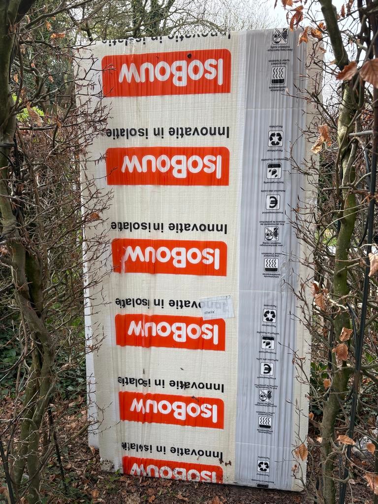 3stuks Isobouw EPS tempex isolatieplaten 2x1m, 14cm dik, Ophalen, 10 tot 15 m², 12 cm of meer, Nieuw