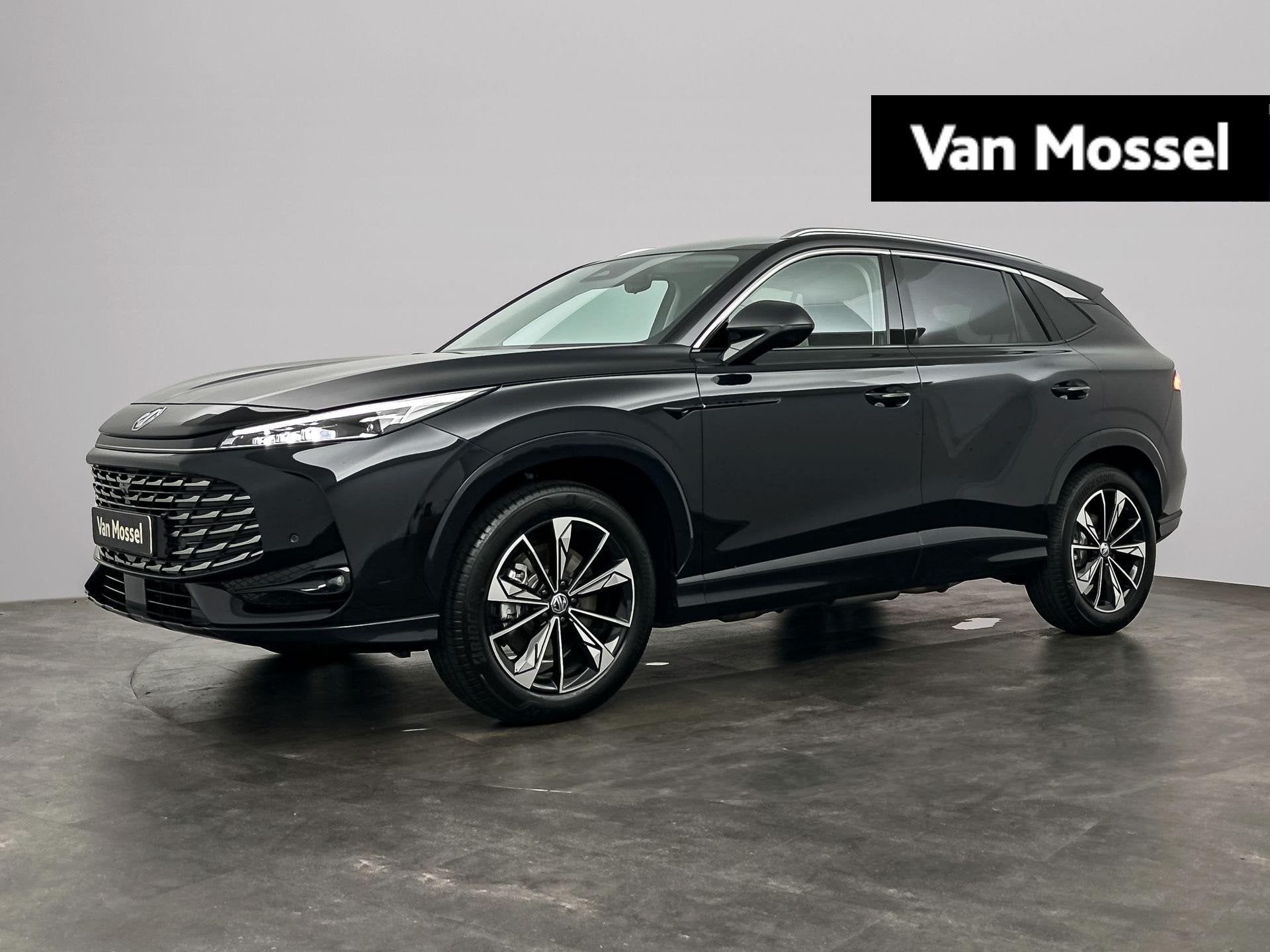 MG HS Hybrid+ 1.5 Luxury, Auto's, 12 maanden, Gebruikt, 4 cilinders, Zwart