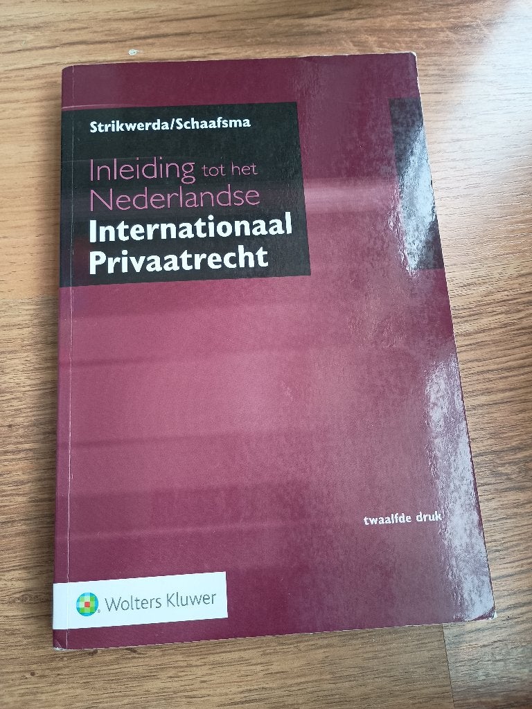 Inleiding tot het Nederlandse Internationaal Privaatrecht, Gelezen, Ophalen of Verzenden, WO, Wolters Kluwer