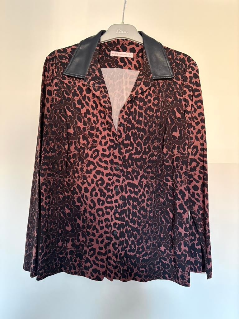 Studio Anneloes blouse, Ophalen of Verzenden, Gedragen, Maat 42/44 (L), Bruin
