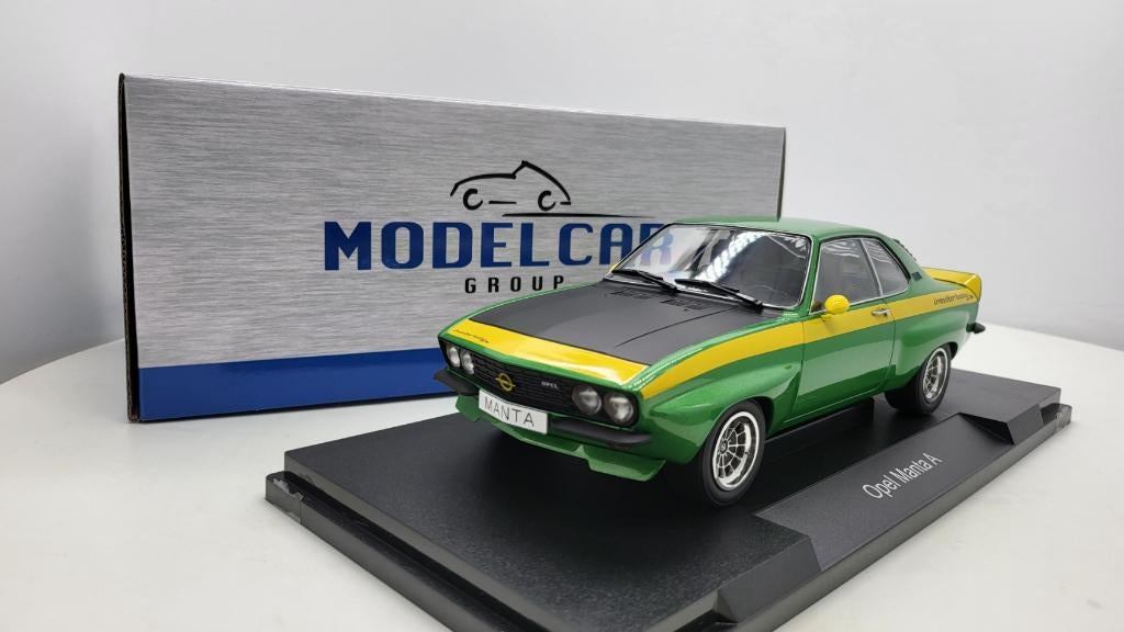 Opel Manta A Irmscher, groen/geel, 1974, Ophalen of Verzenden, Nieuw, Auto, Overige merken