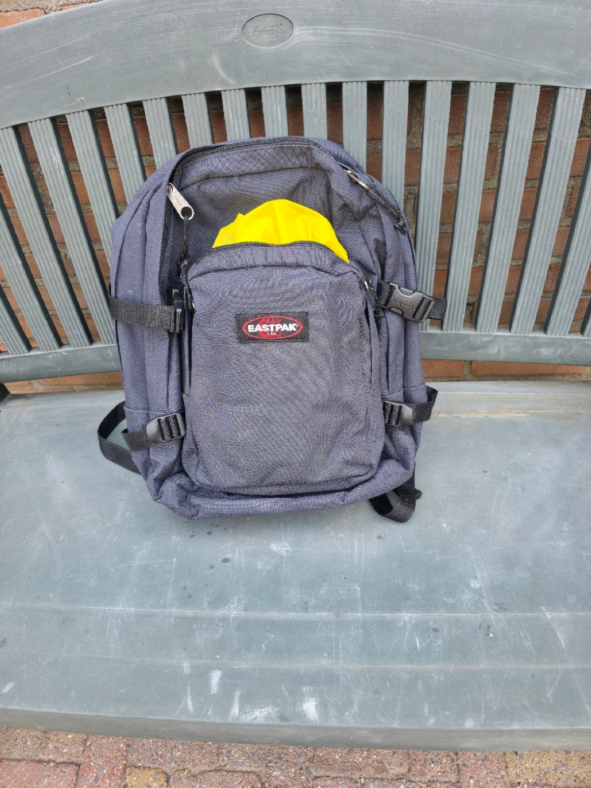 Eastpak rugzak, grijs, gebruikt, Gebruikt, 25 tot 40 cm, Eastpak, Ophalen
