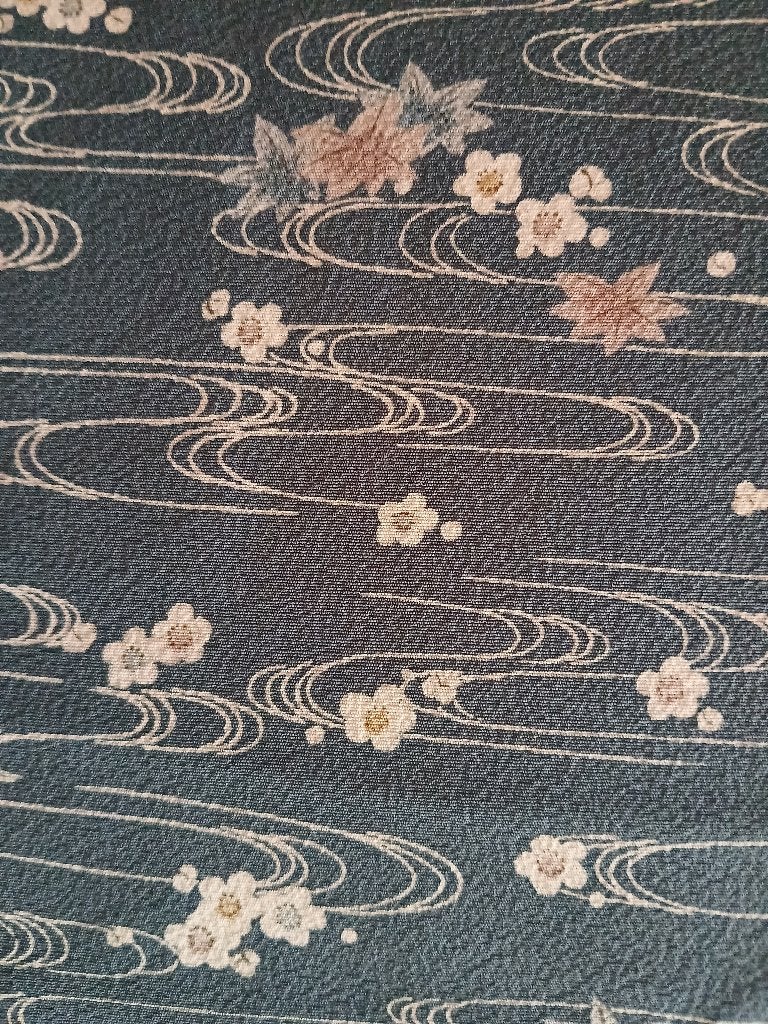 Traditionele Japanse Kimono green momiji ume, Ophalen of Verzenden
