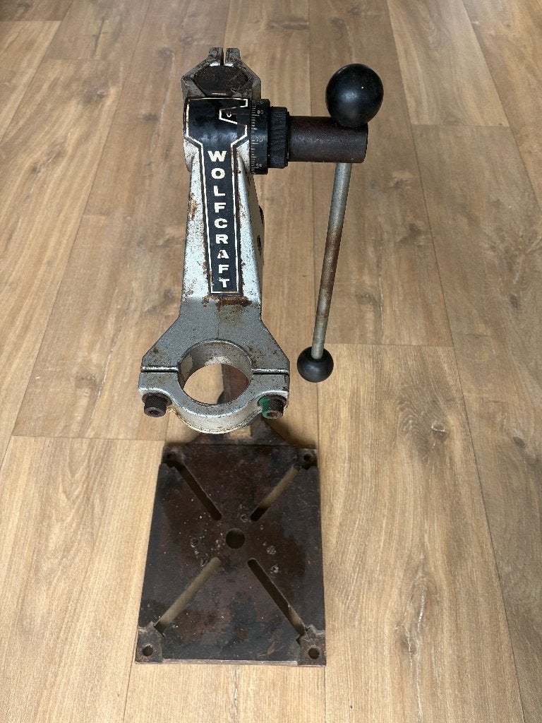 Wolfcraft boorstandaard, Ophalen, Gebruikt