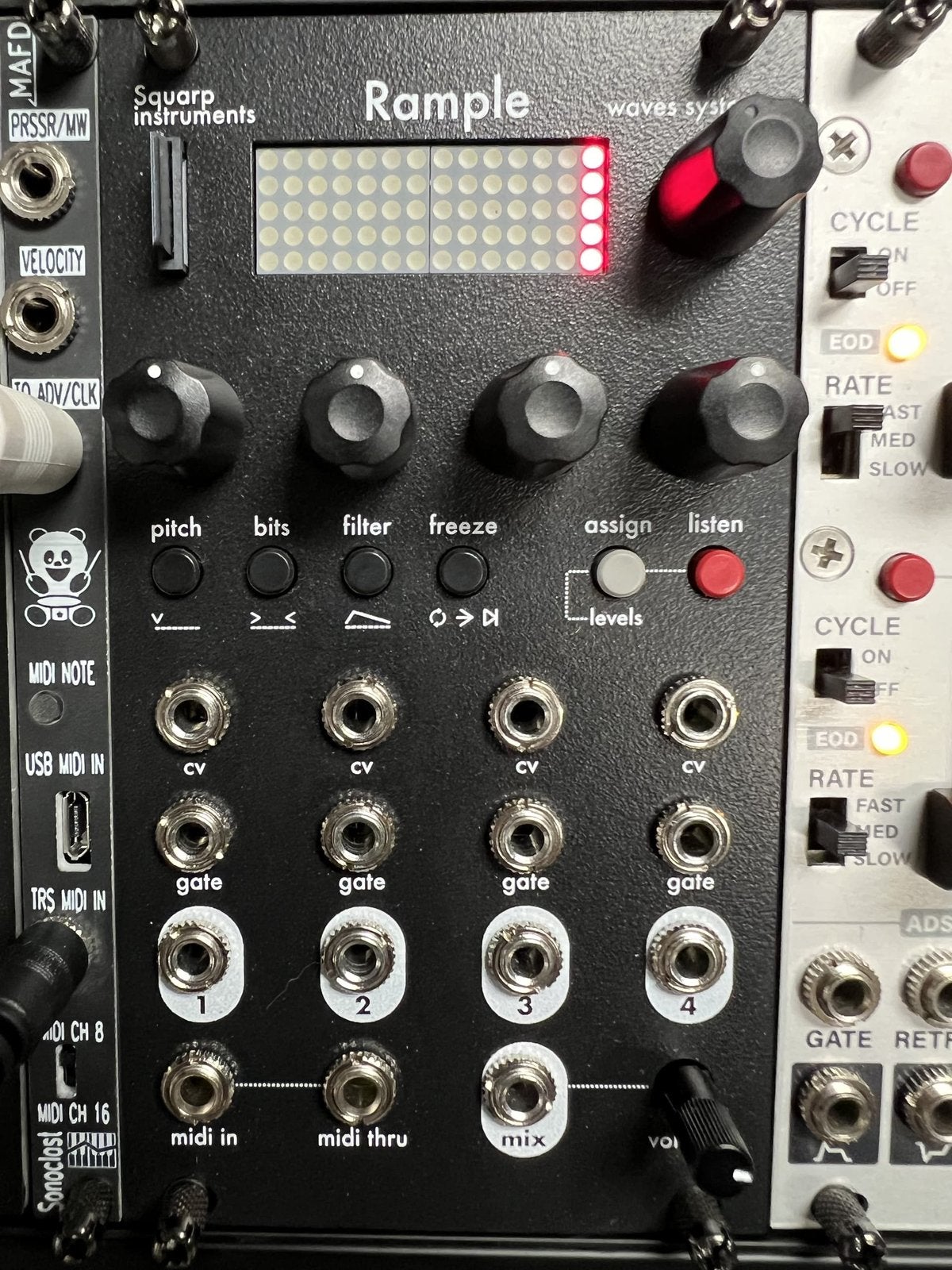 Squarp Rample - eurorack multi-sample module, Ophalen of Verzenden, Zo goed als nieuw
