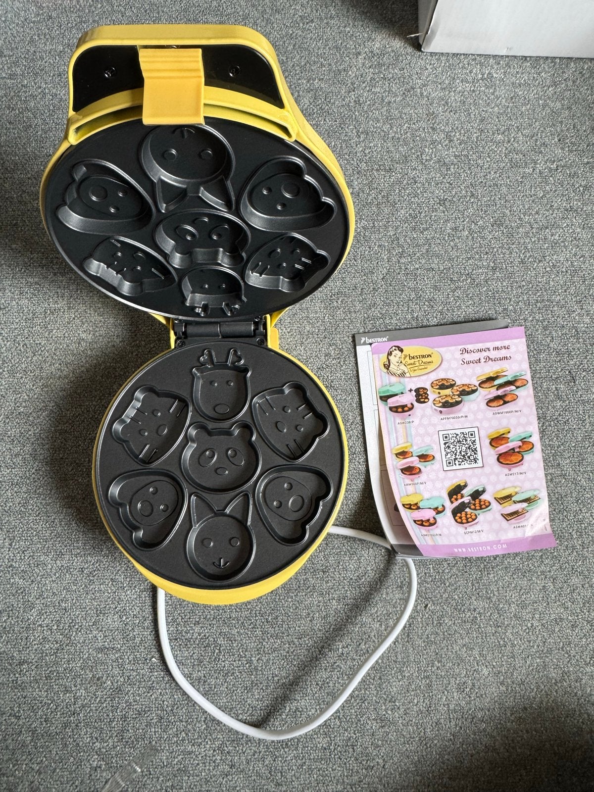 Bestron Sweet Dreams Mini Koekjes Maker - Dierenfiguren, Ophalen of Verzenden, Zo goed als nieuw