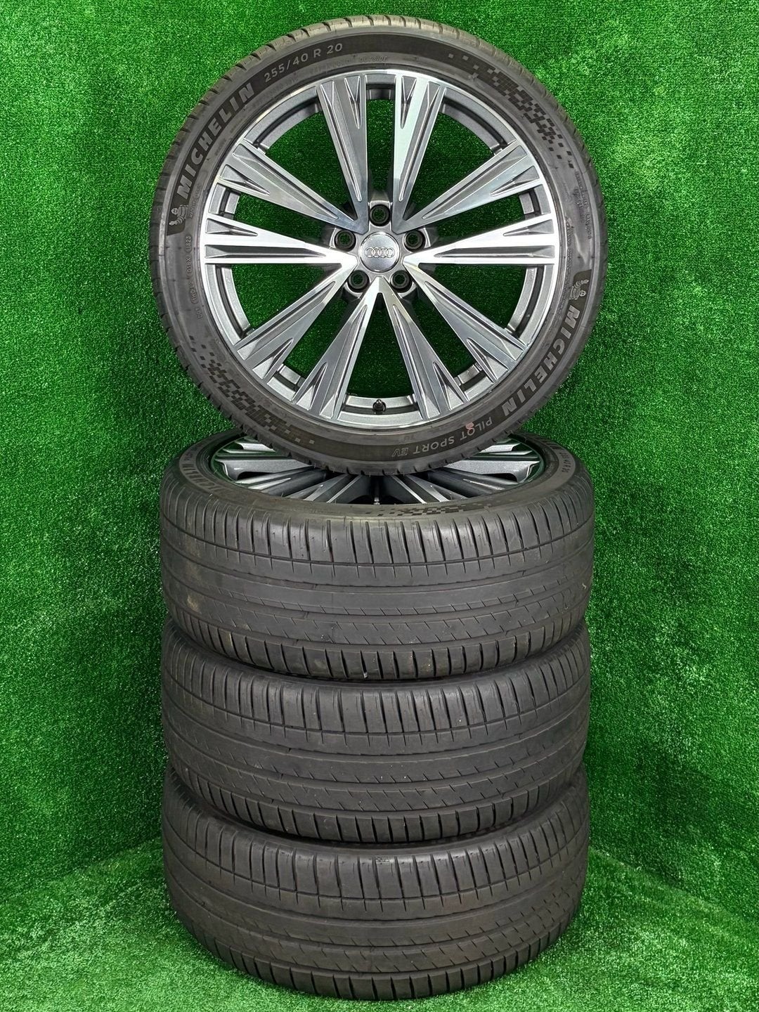 Originele 20 inch Audi S-line velgen met banden A6 S6 C8, Gebruikt, 255 mm, -, -