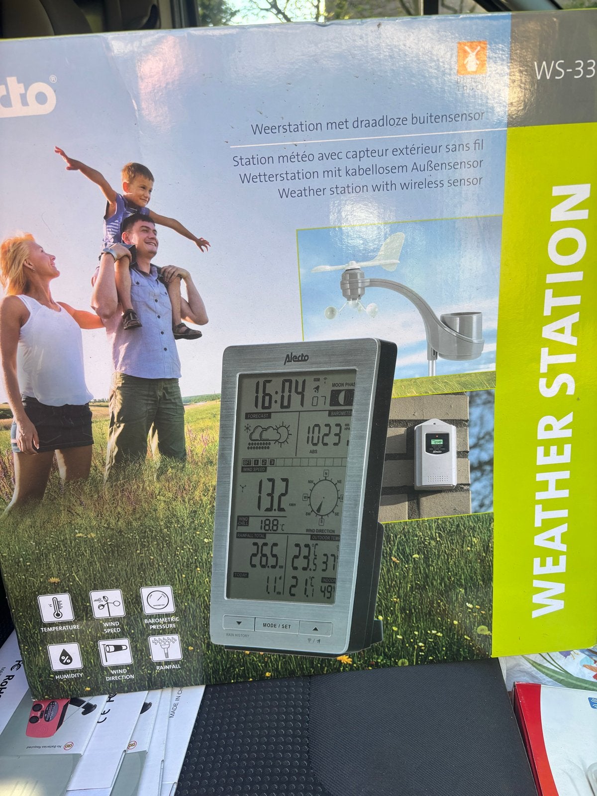 Alecto WS-33 Weerstation met draadloze buitensensor, Den, Den, Nieuw, Den