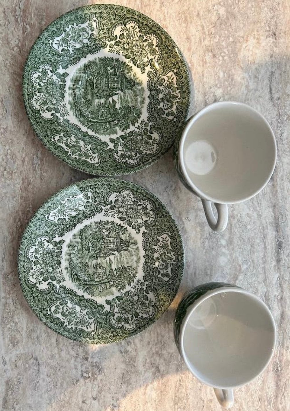 Staffordshire English Ironstone - Engelse kop en schotel set, Verzenden, Zo goed als nieuw, Overige stijlen, Kop(pen) en/of Schotel(s)