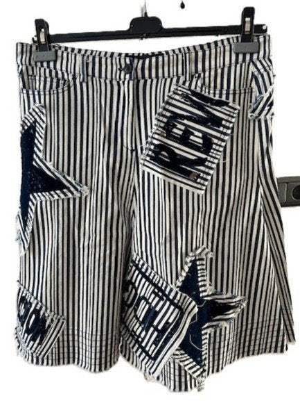 Isabel de Pedro jeans rok 44 blauw/kit stretchkatoen, Kleding | Dames, Maat 42/44 (L), Isabel de Pedro, Zo goed als nieuw, Knielengte