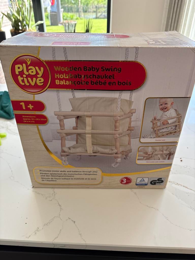 Playtive Houten Babyschommel - Nieuw in doos, Ophalen of Verzenden, Nieuw