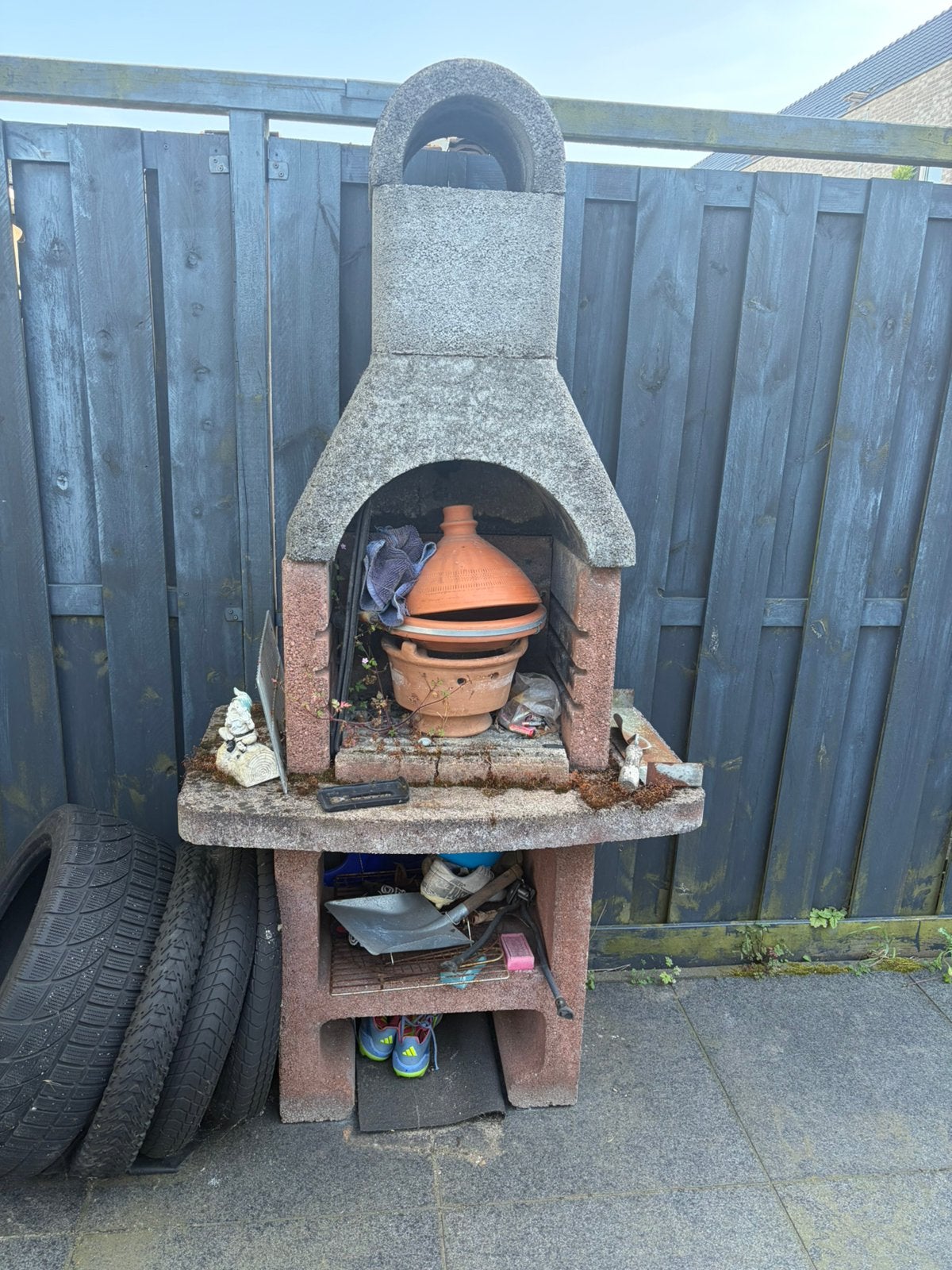 Stenen barbecue, Ophalen, Gebruikt