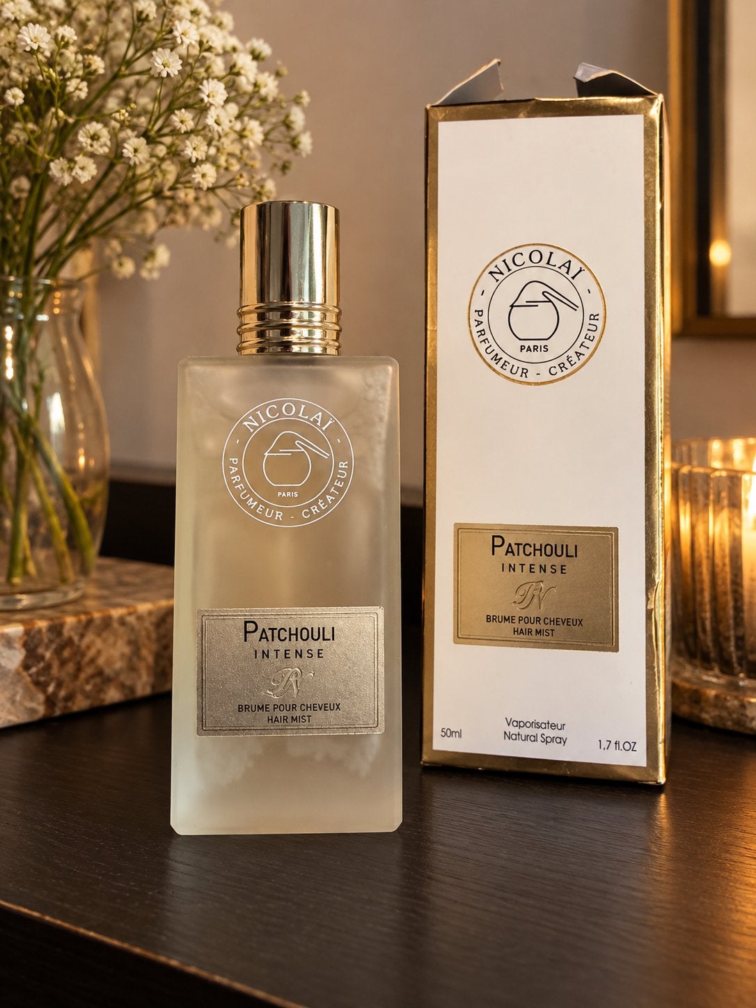 NICOLAÏ Patchouli Intense Hair Mist – 50 ml, Ophalen of Verzenden, Gebruikt