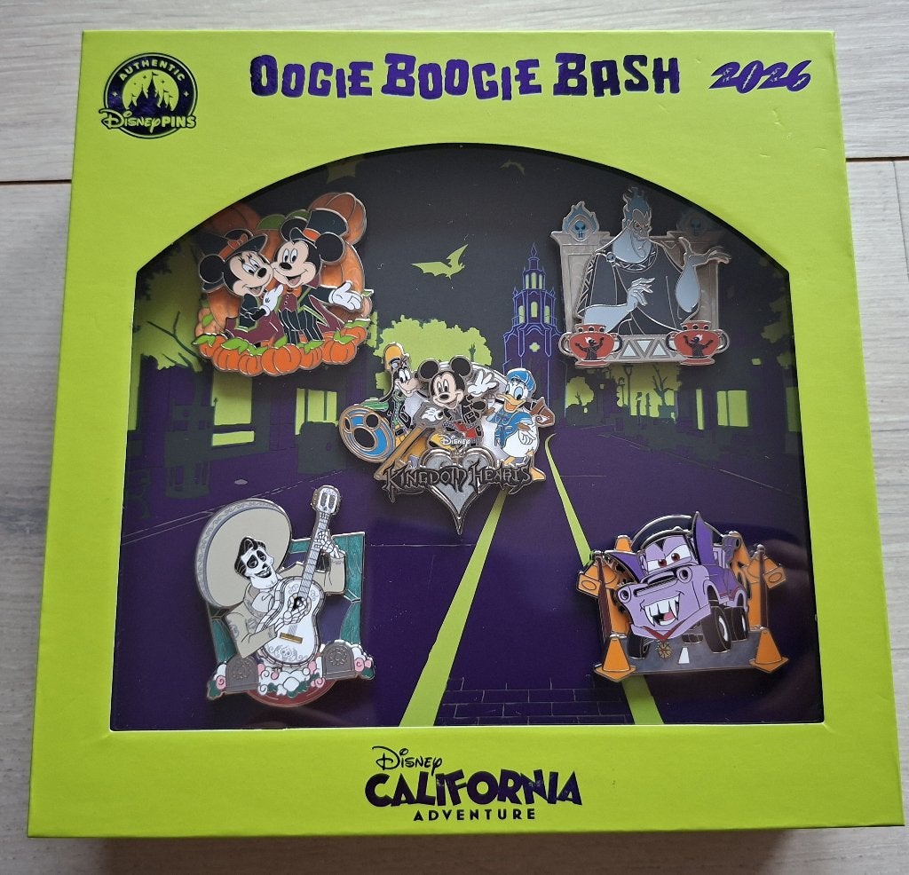 Oogie Boogie Bash 2026 - Kingdom Hearts Disney pin set, Verzamelen, Disney, Ophalen of Verzenden, Overige figuren, Nieuw, Beeldje of Figuurtje