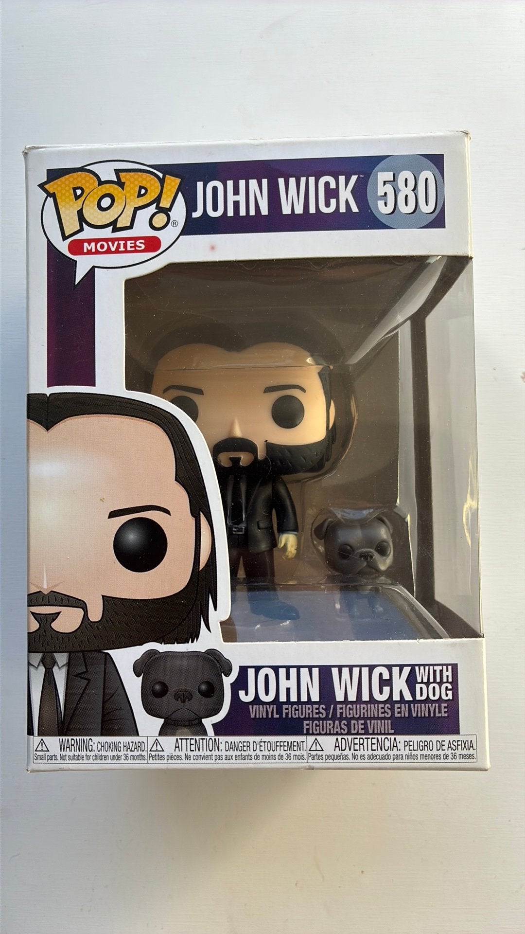 Funko Pop Jonh Wick with dog # 580, Ophalen of Verzenden, Zo goed als nieuw