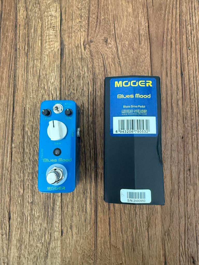 Mooer Blues Mood Overdrive Pedaal NIEUW, Muziek en Instrumenten, Effecten, Ophalen of Verzenden, Zo goed als nieuw, Distortion, Overdrive of Fuzz