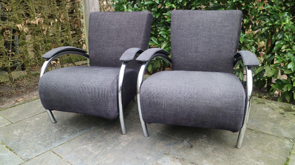 Molinari Accademia fauteuils., Ophalen, 75 tot 100 cm, Design fauteuils, Zo goed als nieuw