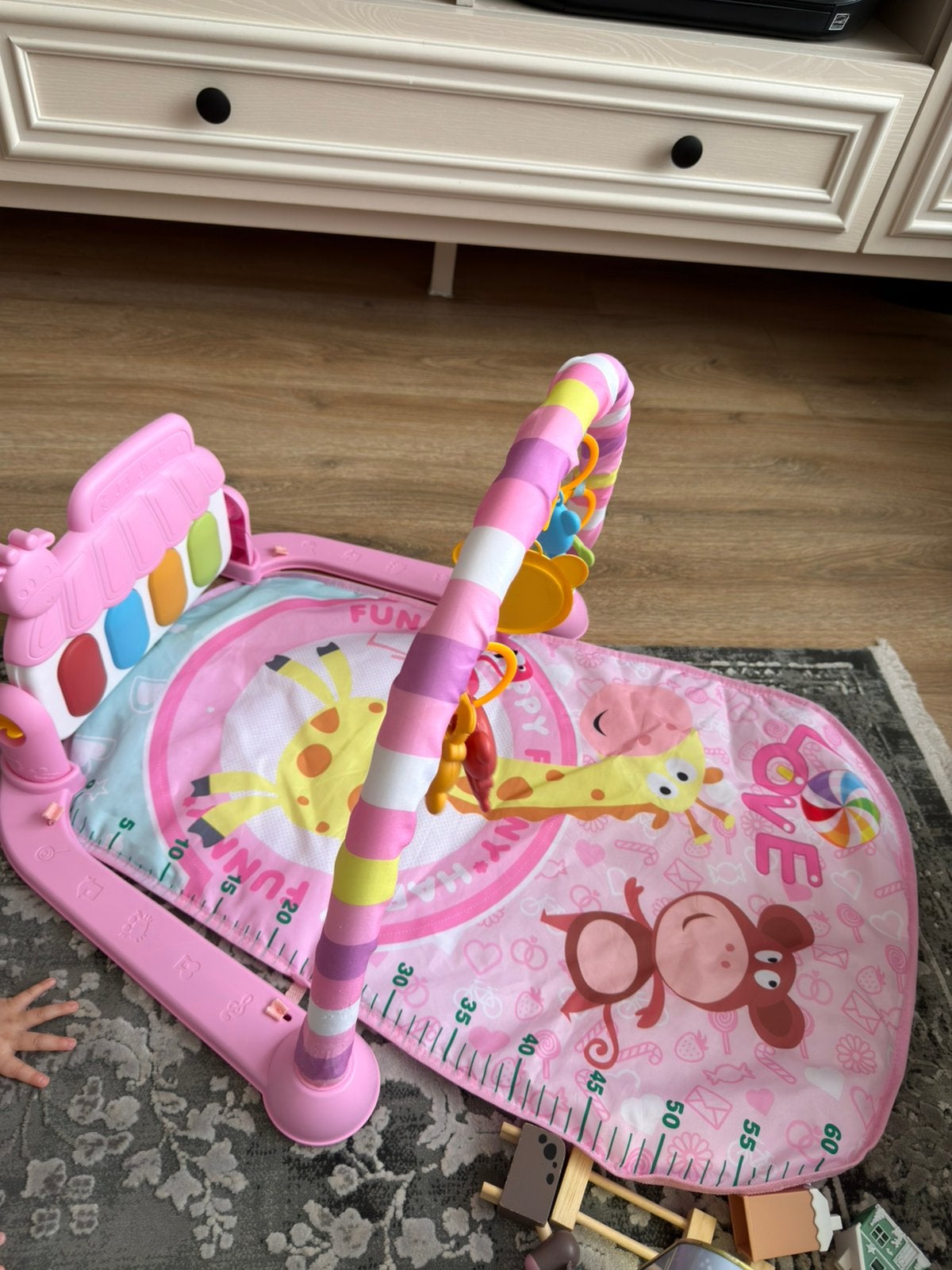 Babygym/speelkleed met muziek en piano, Ophalen, Zo goed als nieuw