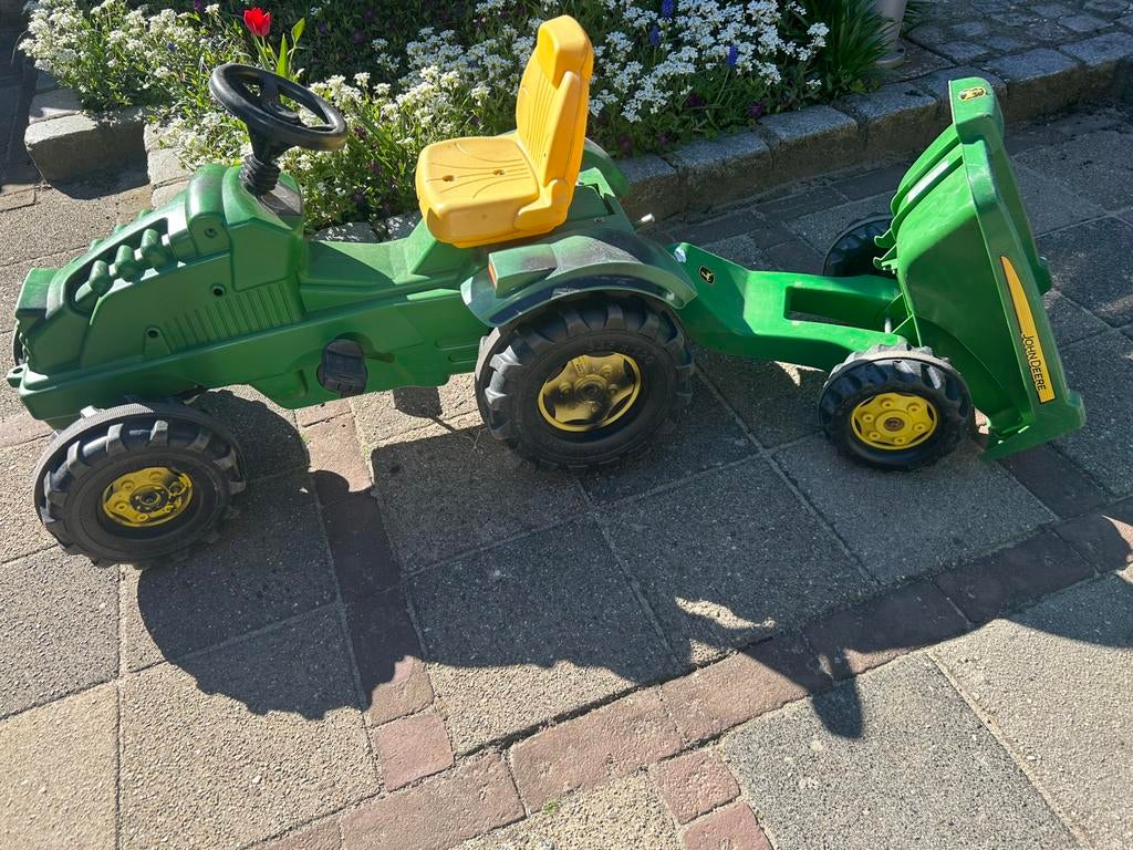 Traptractor met kar, Kinderen en Baby's, Speelgoed | Buiten | Skelters, Ophalen of Verzenden, Gebruikt, Overige merken