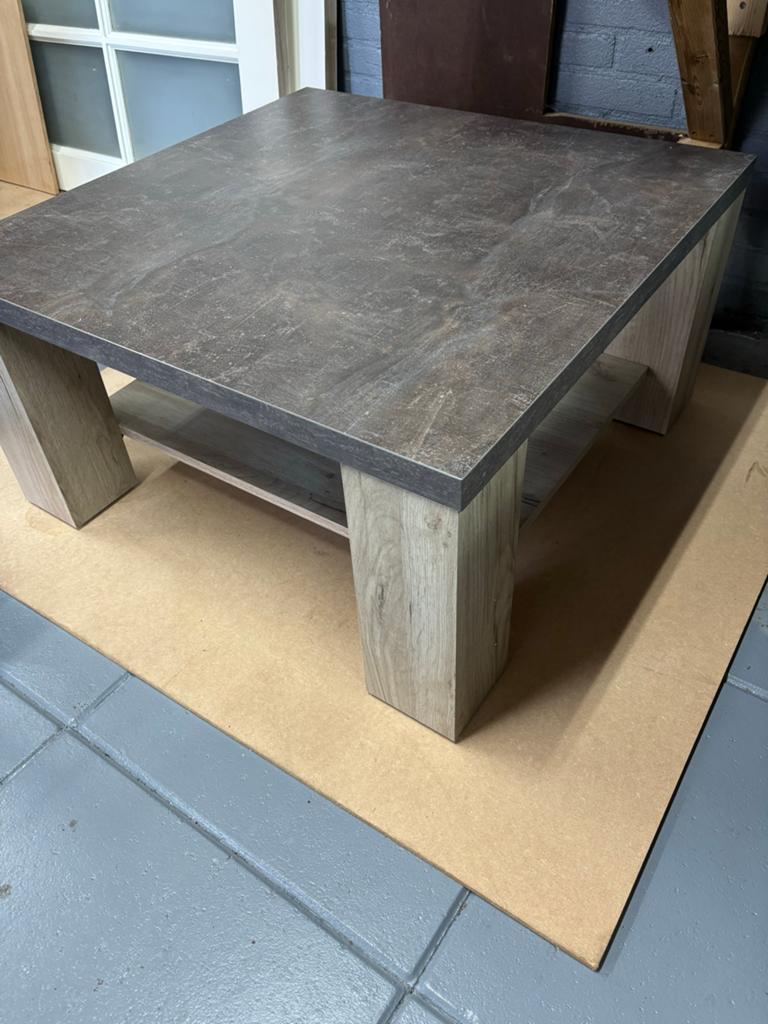 Salontafel Lamilux 80x80x40 cm - Modern en Stijlvol, Ophalen, Gebruikt, Vierkant, 50 tot 100 cm