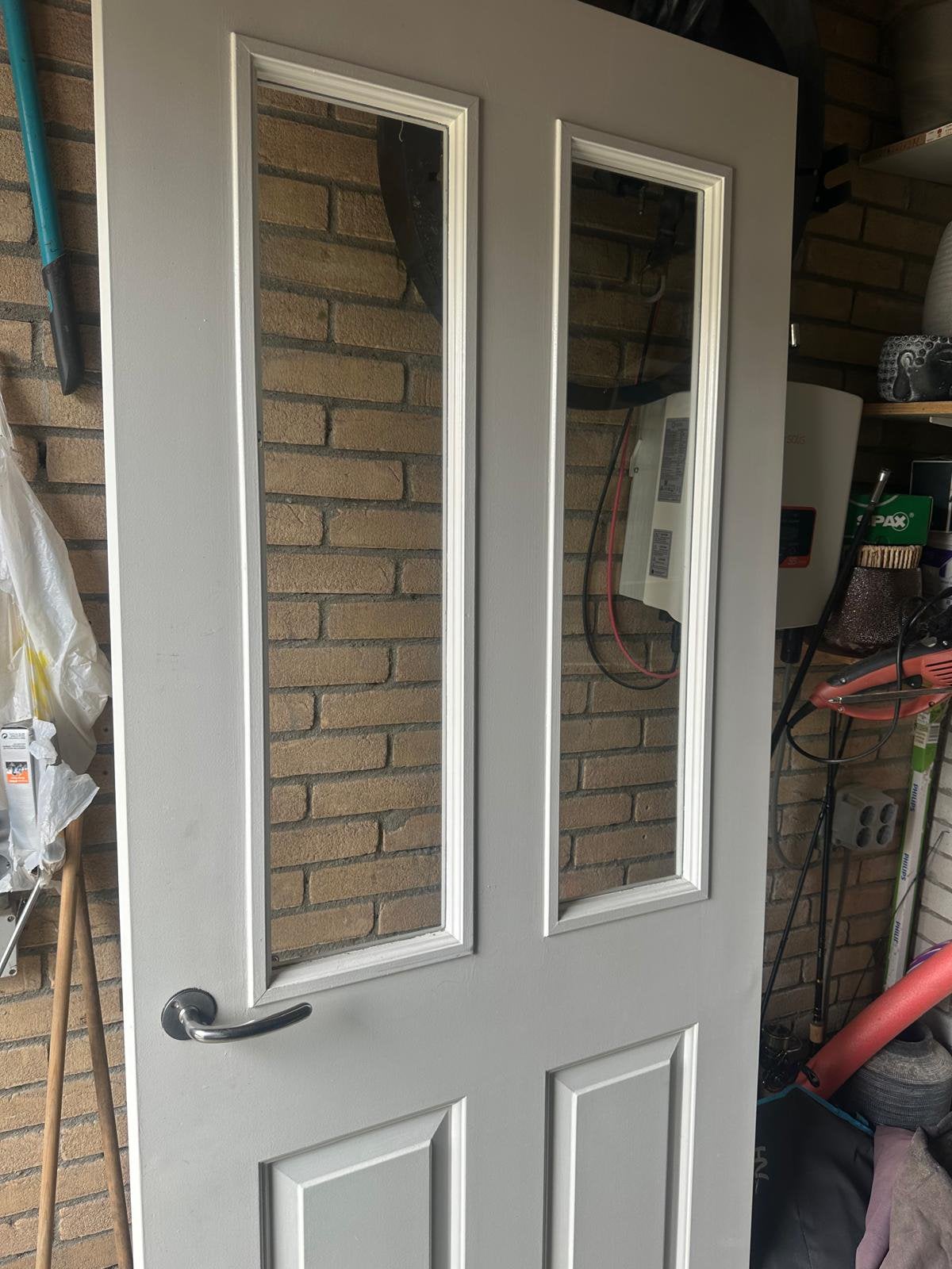 Opdek deur merk wehkamp, Doe-het-zelf en Verbouw, Ophalen, Binnendeur, 200 tot 215 cm, Glas
