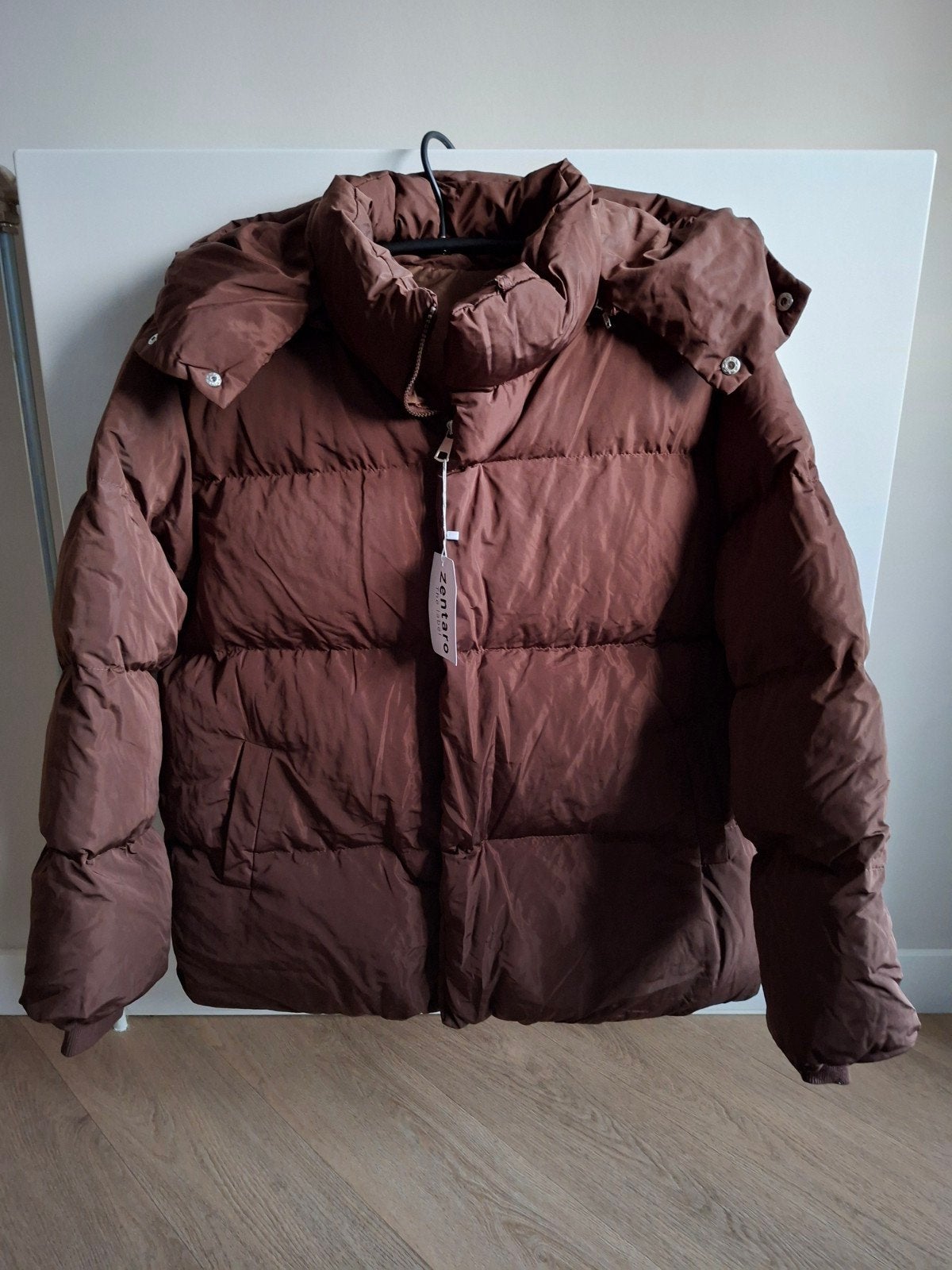 Dames winterjas maat M - Bruin pufferjack, Ophalen of Verzenden, Nieuw, Maat 38/40 (M), Bruin