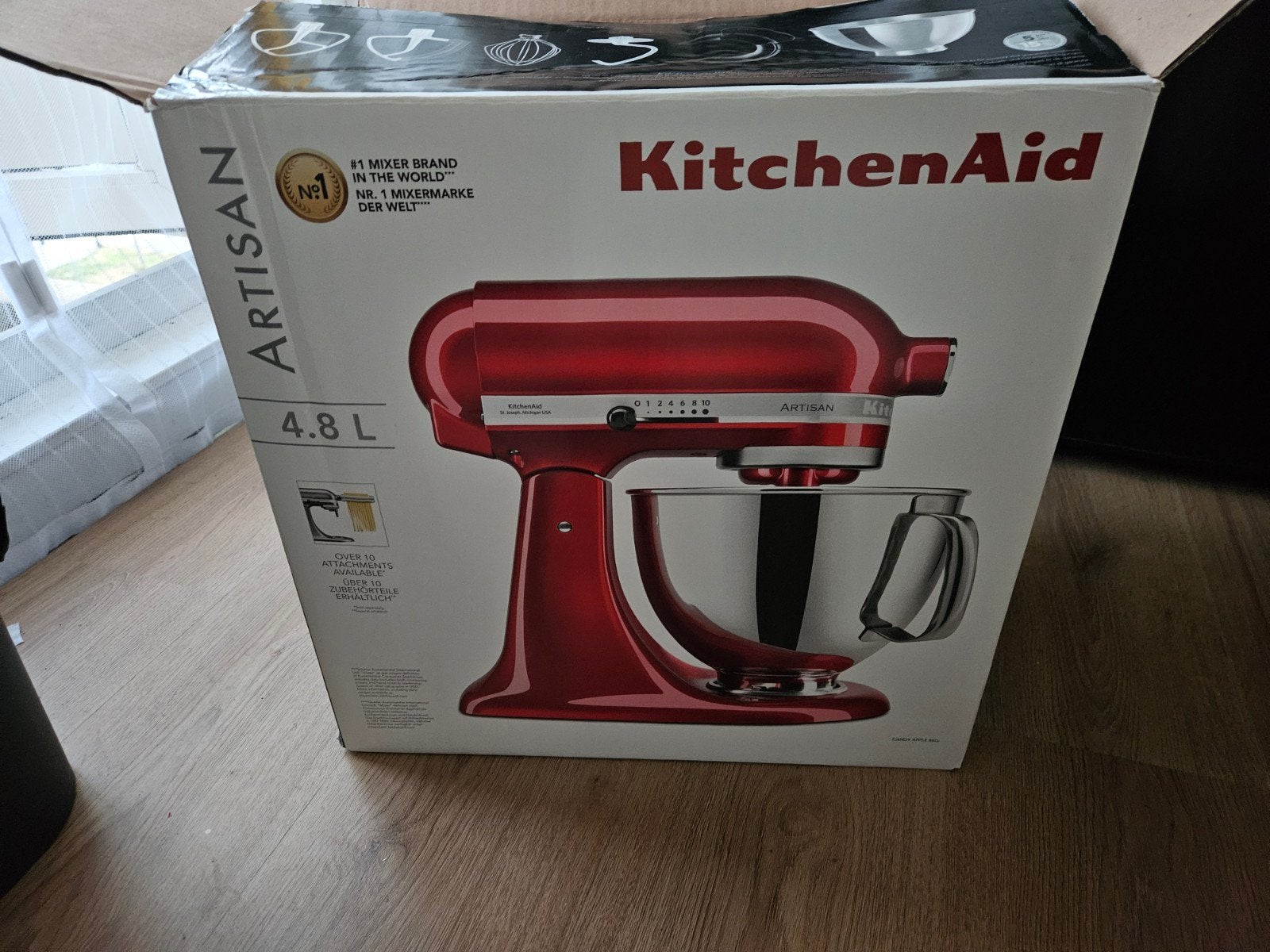 KitchenAid Candy Apple Red, 4 liter of meer, Ophalen, Nieuw, 3 snelheden of meer