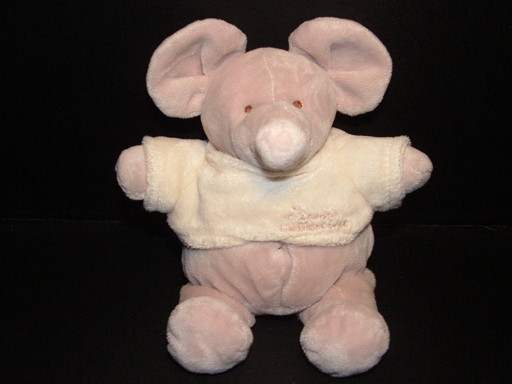 TIAMO MUIS MIKE THE MOUSE KLEINE UITVOERING VELOURS LICHTGRI, Kinderen en Baby's, Ophalen of Verzenden, Nieuw, Muis